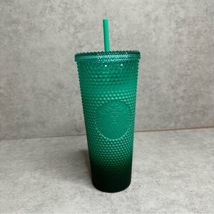Starbucks Emerald Ombre Studded Tumbler with Straw